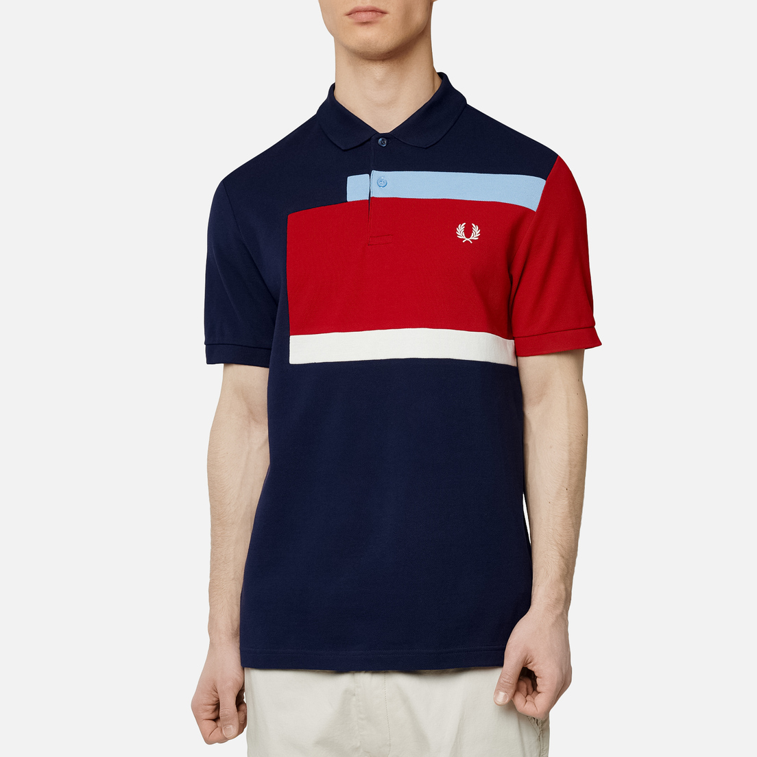 Fred Perry Мужское поло Abstract Panel
