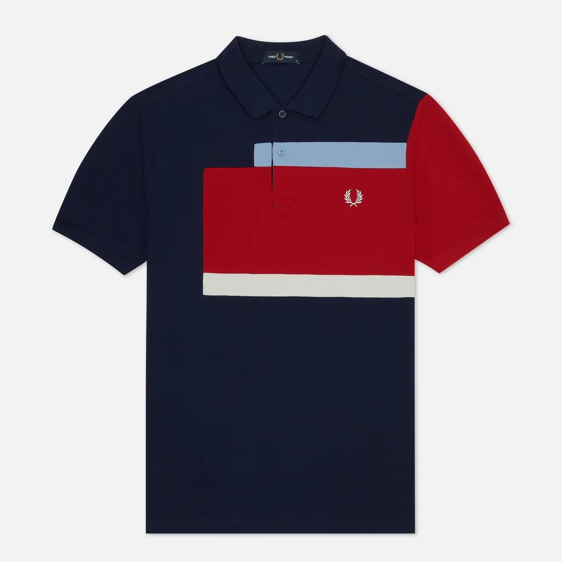 Fred Perry Мужское поло Abstract Panel
