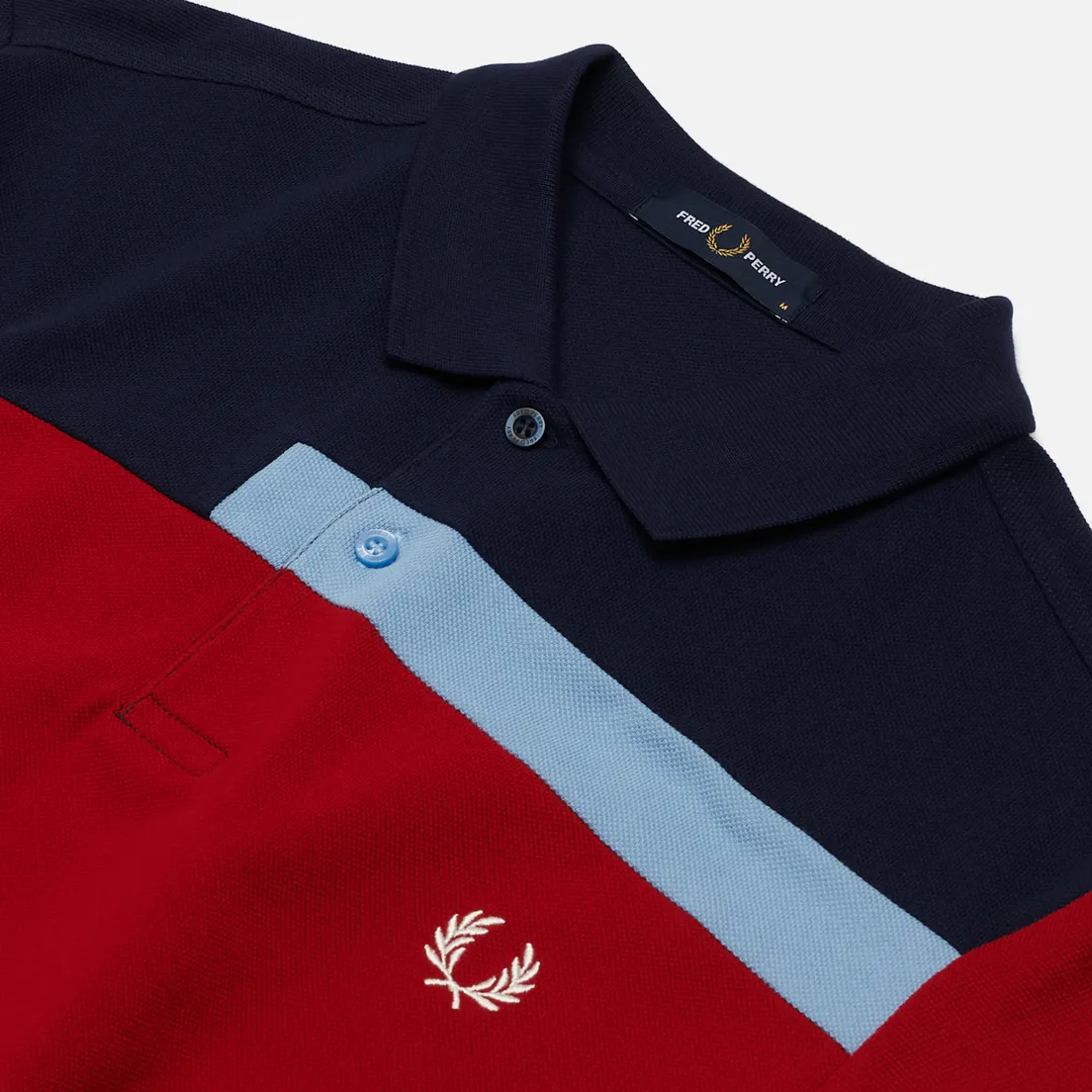 Fred Perry Мужское поло Abstract Panel