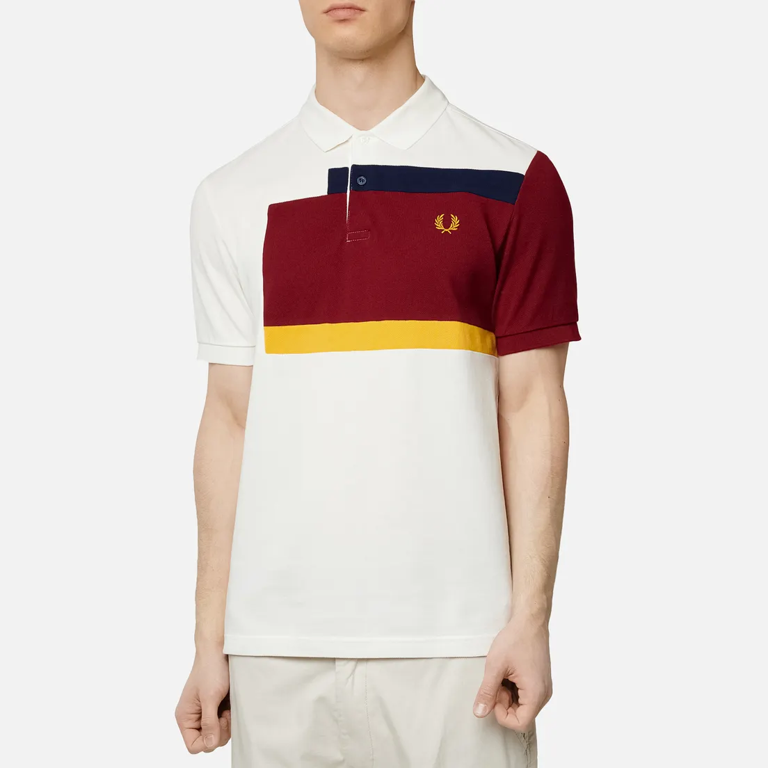 Fred Perry Мужское поло Abstract Panel