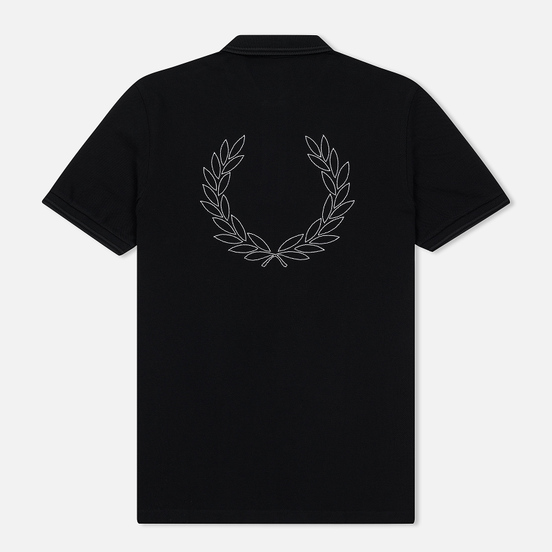 Мужское поло Fred Perry Authentic Embroidered Laurel Black