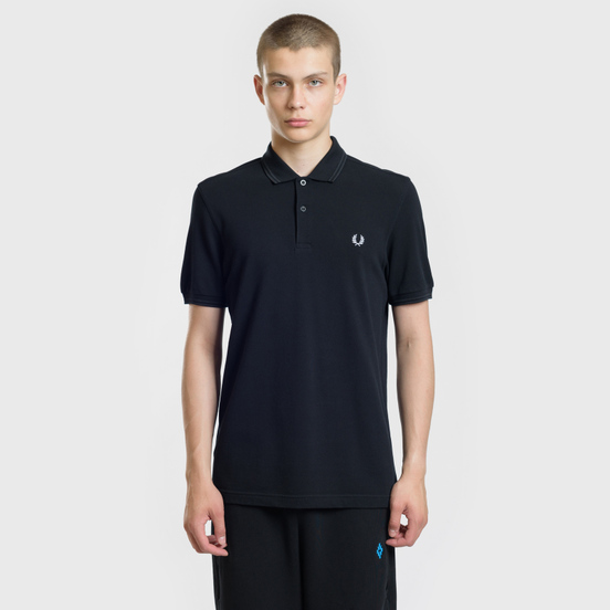 Мужское поло Fred Perry Authentic Embroidered Laurel Black
