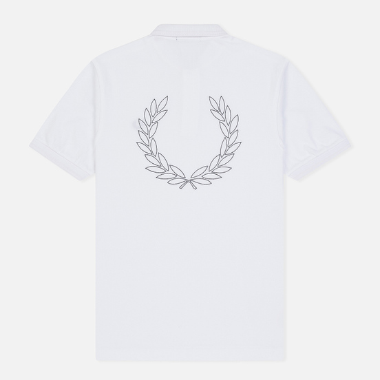 Мужское поло Fred Perry Authentic Embroidered Laurel White