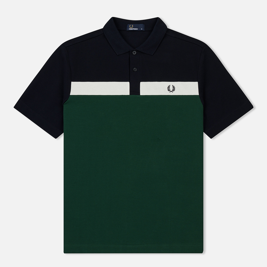 Fred Perry Мужское поло Contrast Panel Pique