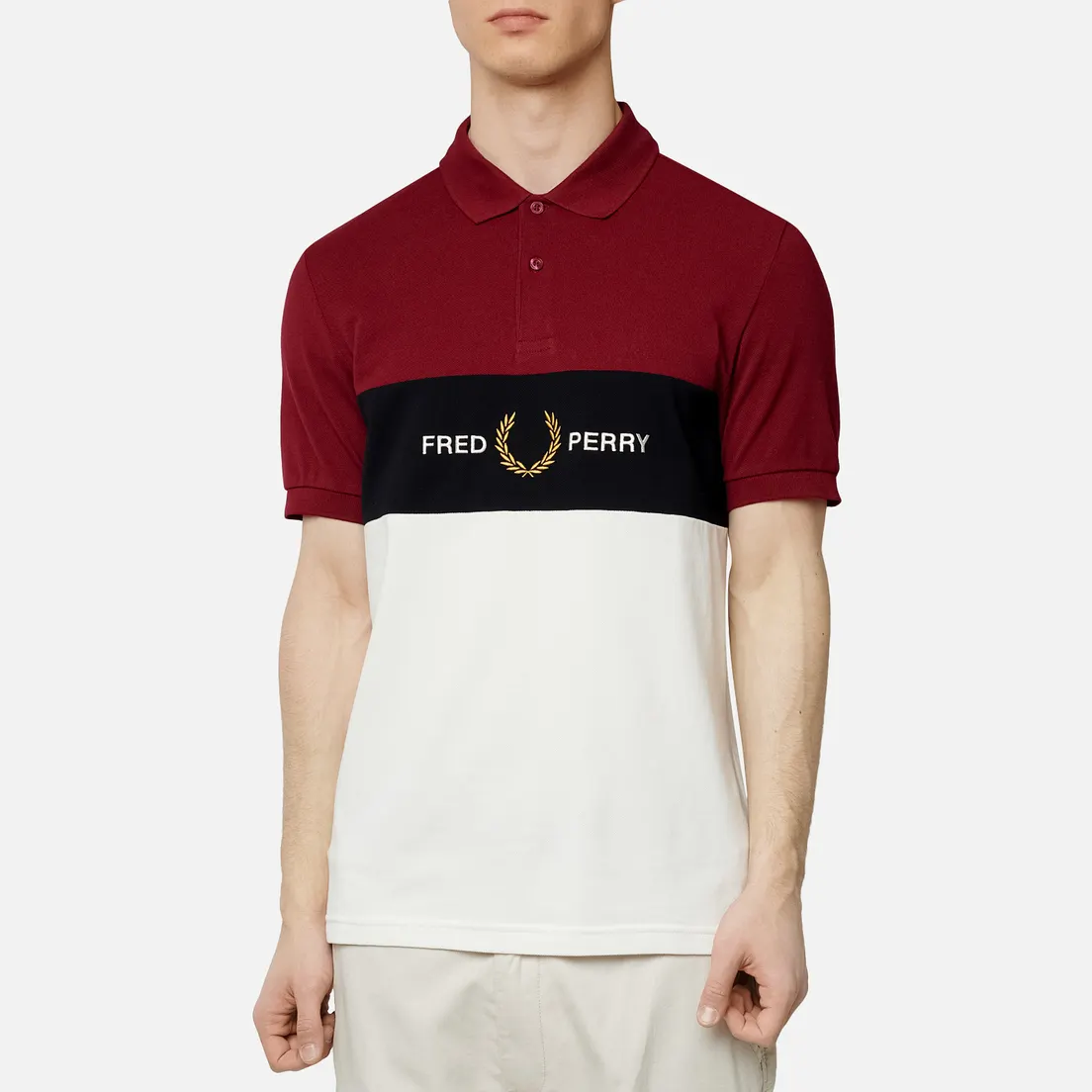 Fred Perry Мужское поло Embroidered Panel