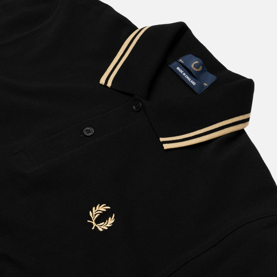 Мужское поло Fred Perry M12 Black/Champagne