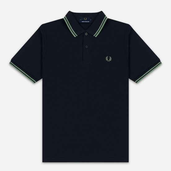 Мужское поло Fred Perry M12 Navy/Pistachio/Pistachio