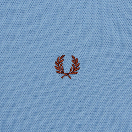 Мужское поло Fred Perry M12 Sky/Sunset Gold/Paprika