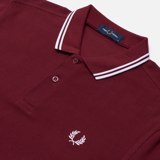 Мужское поло Fred Perry M3600 Twin Tipped Port/White/White