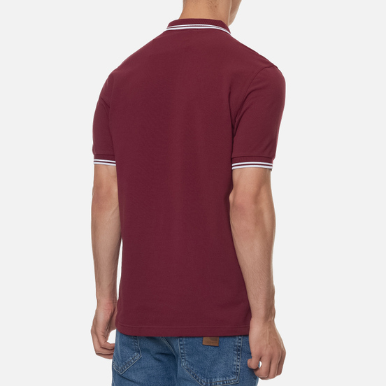 Мужское поло Fred Perry M3600 Twin Tipped Port/White/White
