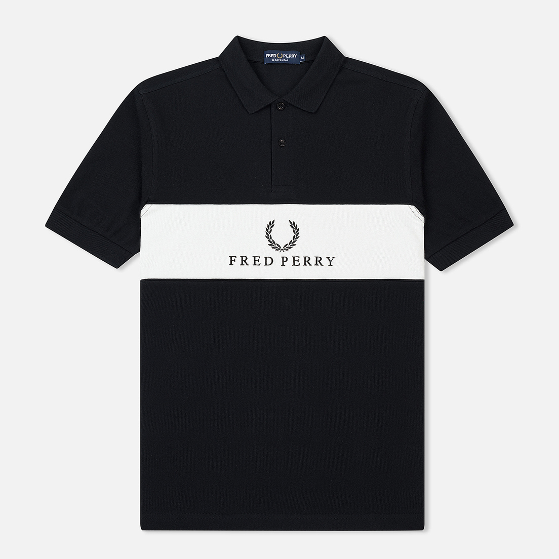 Fred Perry Мужское поло Panel Piped Pique
