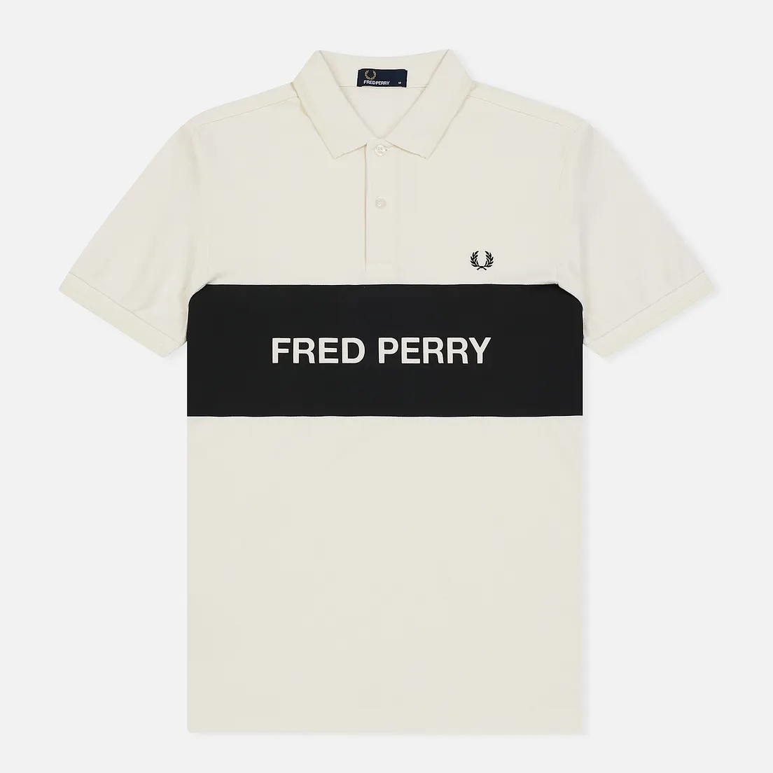 Fred Perry Мужское поло Printed Panel Pique
