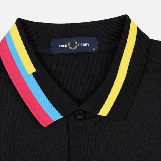 Мужское поло Fred Perry Process Colour Black