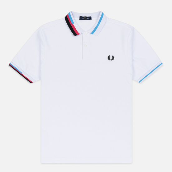 Мужское поло Fred Perry Process Colour White