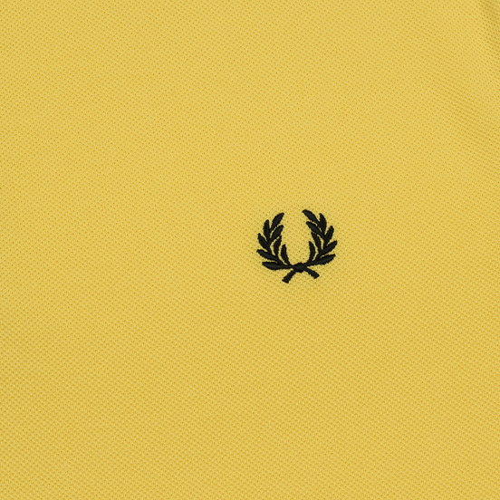 Мужское поло Fred Perry Twin Tipped Electric Yellow/White/Black