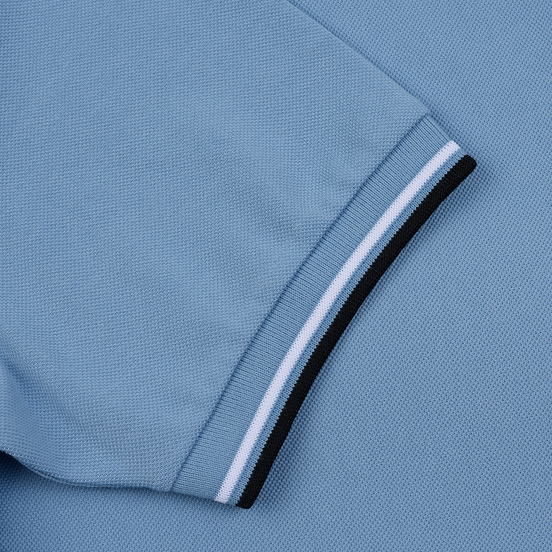 Мужское поло Fred Perry Twin Tipped Sky/White/Black