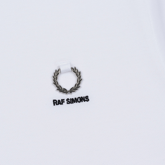 Мужское поло Fred Perry x Raf Simons Laurel Detail White