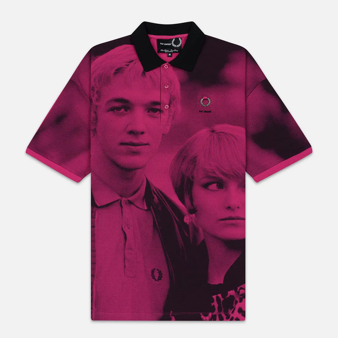 Fred Perry x Raf Simons Мужское поло Oversized Digital Print Pique