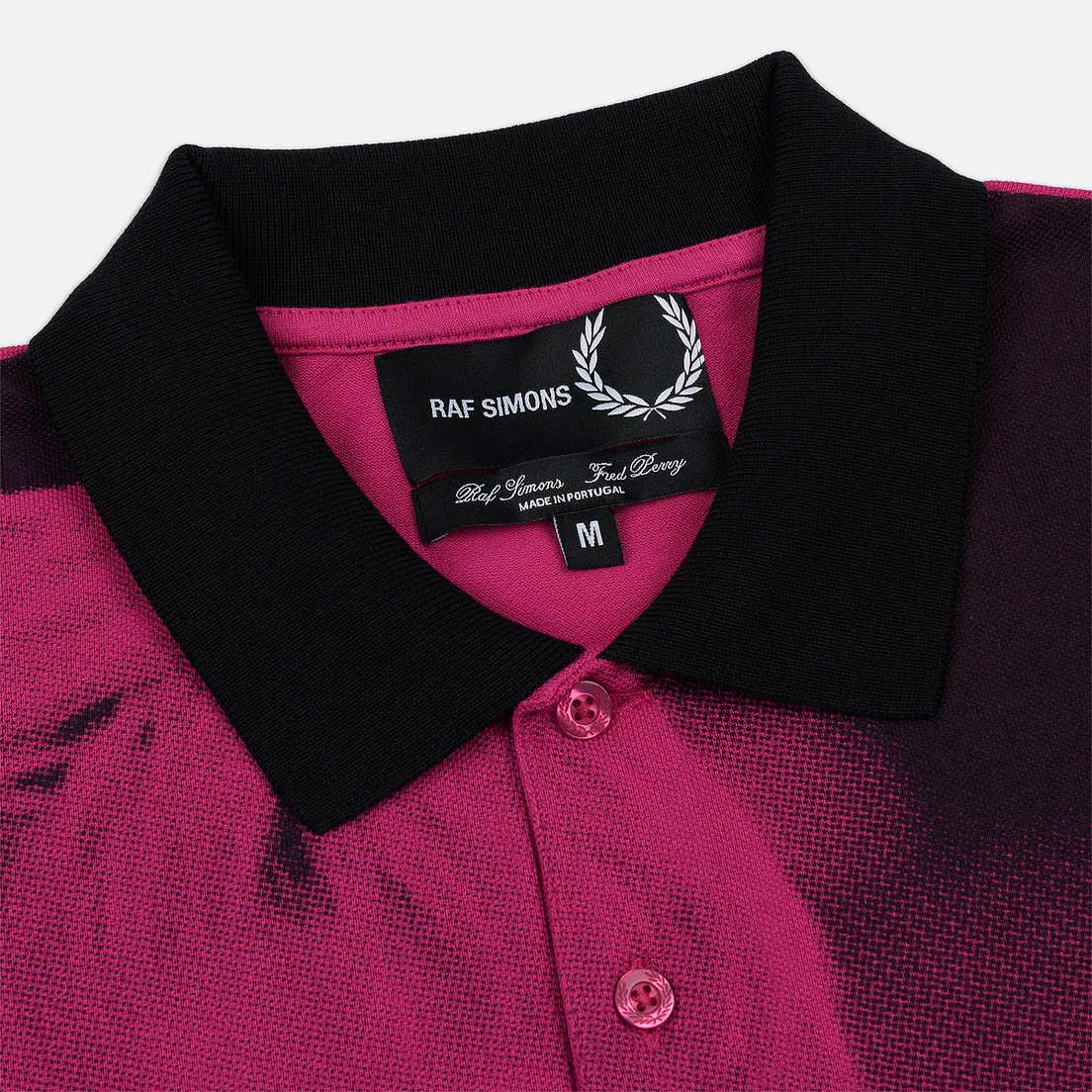 Fred Perry x Raf Simons Мужское поло Oversized Digital Print Pique