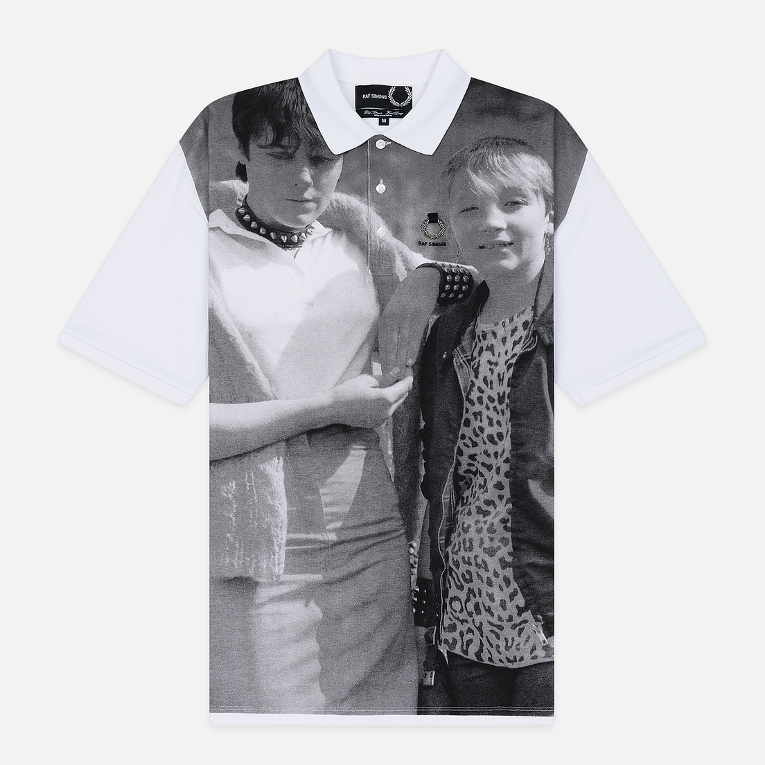 Fred Perry x Raf Simons Мужское поло Oversized Printed Pique