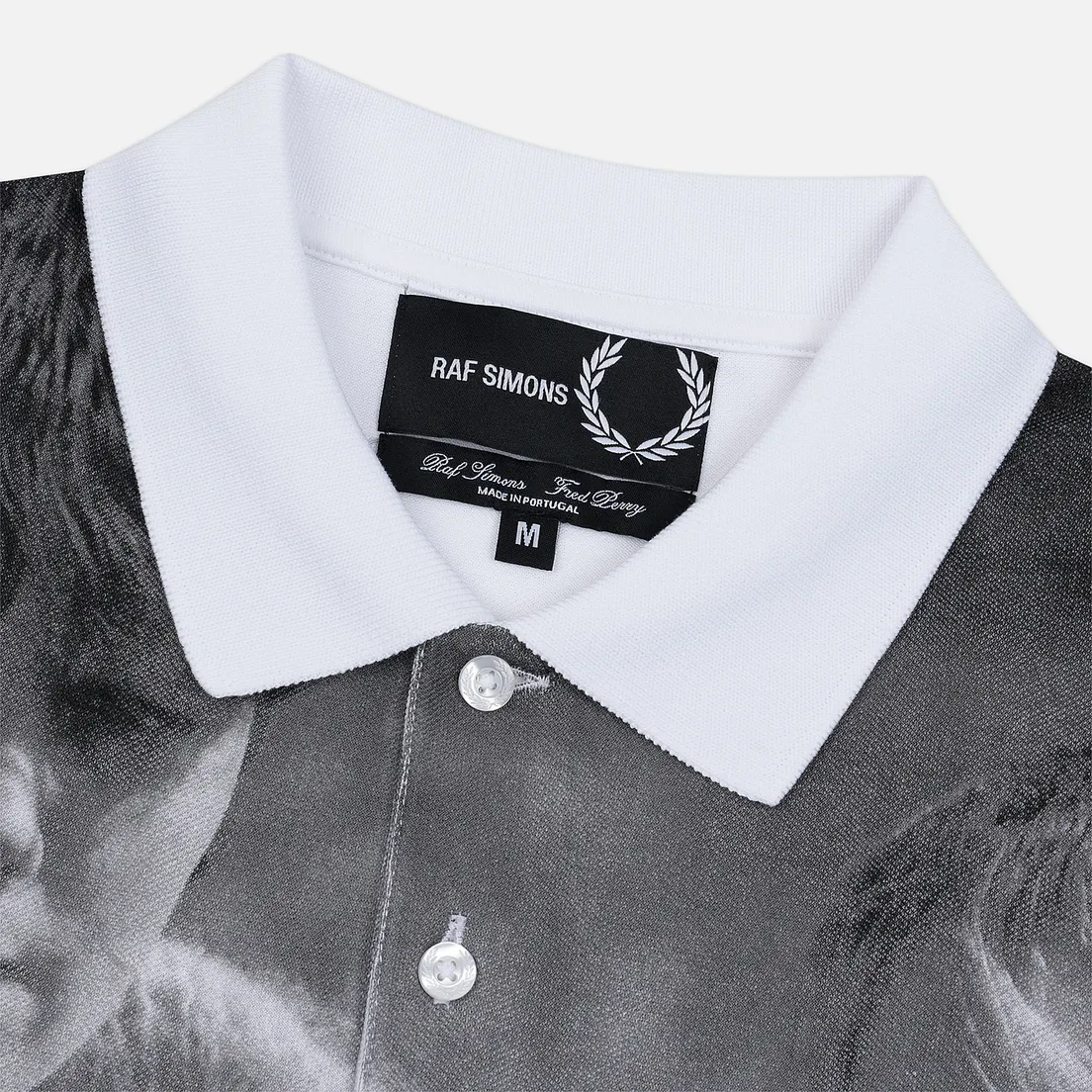 Fred Perry x Raf Simons Мужское поло Oversized Printed Pique