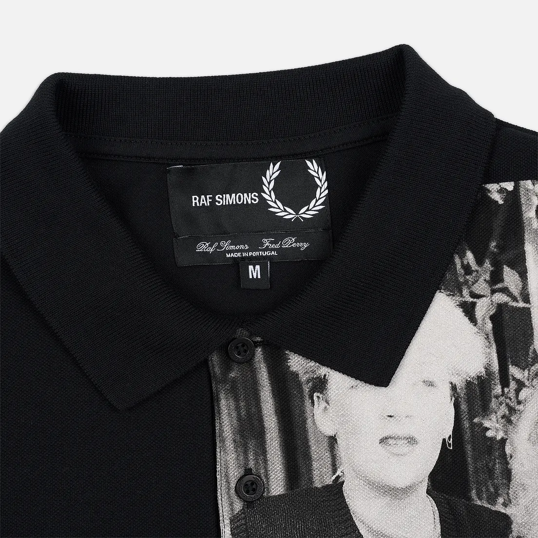 Fred Perry x Raf Simons Мужское поло Shoulder Print