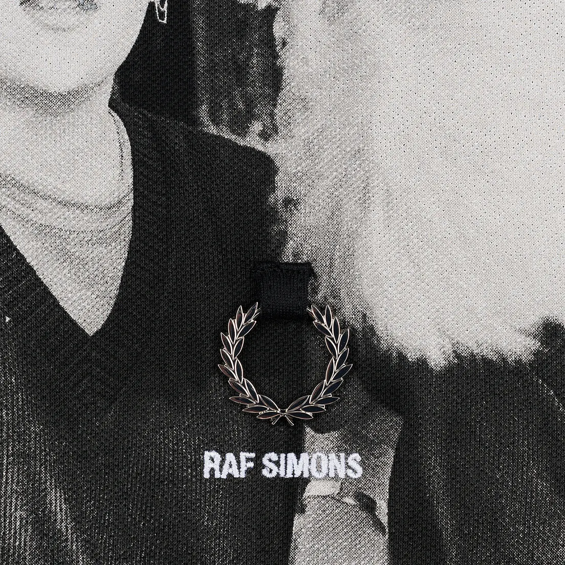 Fred Perry x Raf Simons Мужское поло Shoulder Print