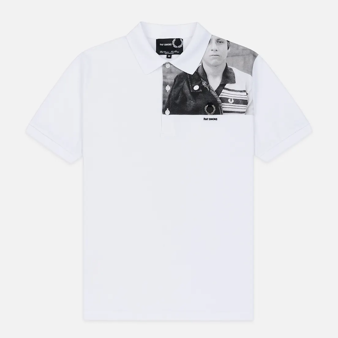 Fred Perry x Raf Simons Мужское поло Shoulder Print