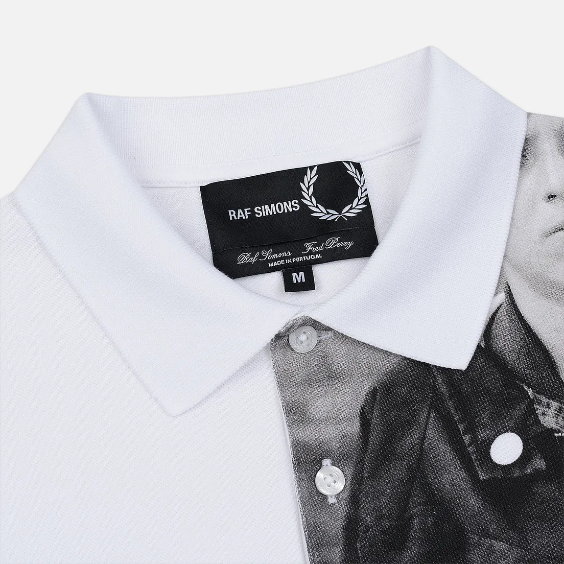 Fred Perry x Raf Simons Мужское поло Shoulder Print