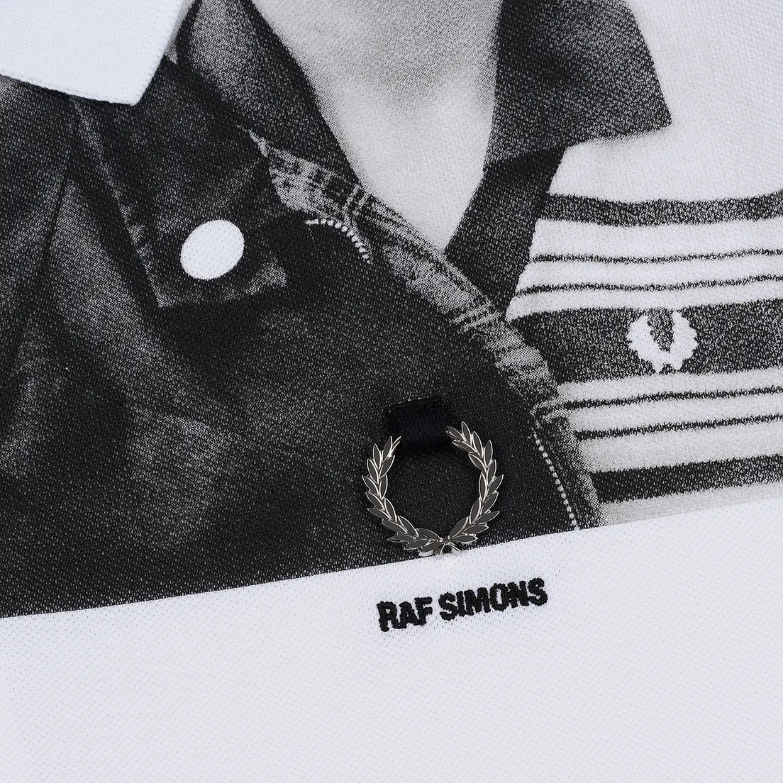 Fred Perry x Raf Simons Мужское поло Shoulder Print