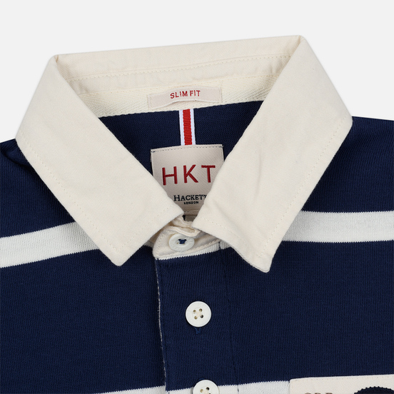 Мужское поло Hackett Logo HKT Star Rugby Ink