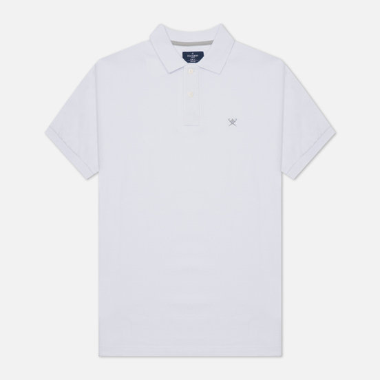 Мужское поло Hackett Slim Fit Logo Optic White
