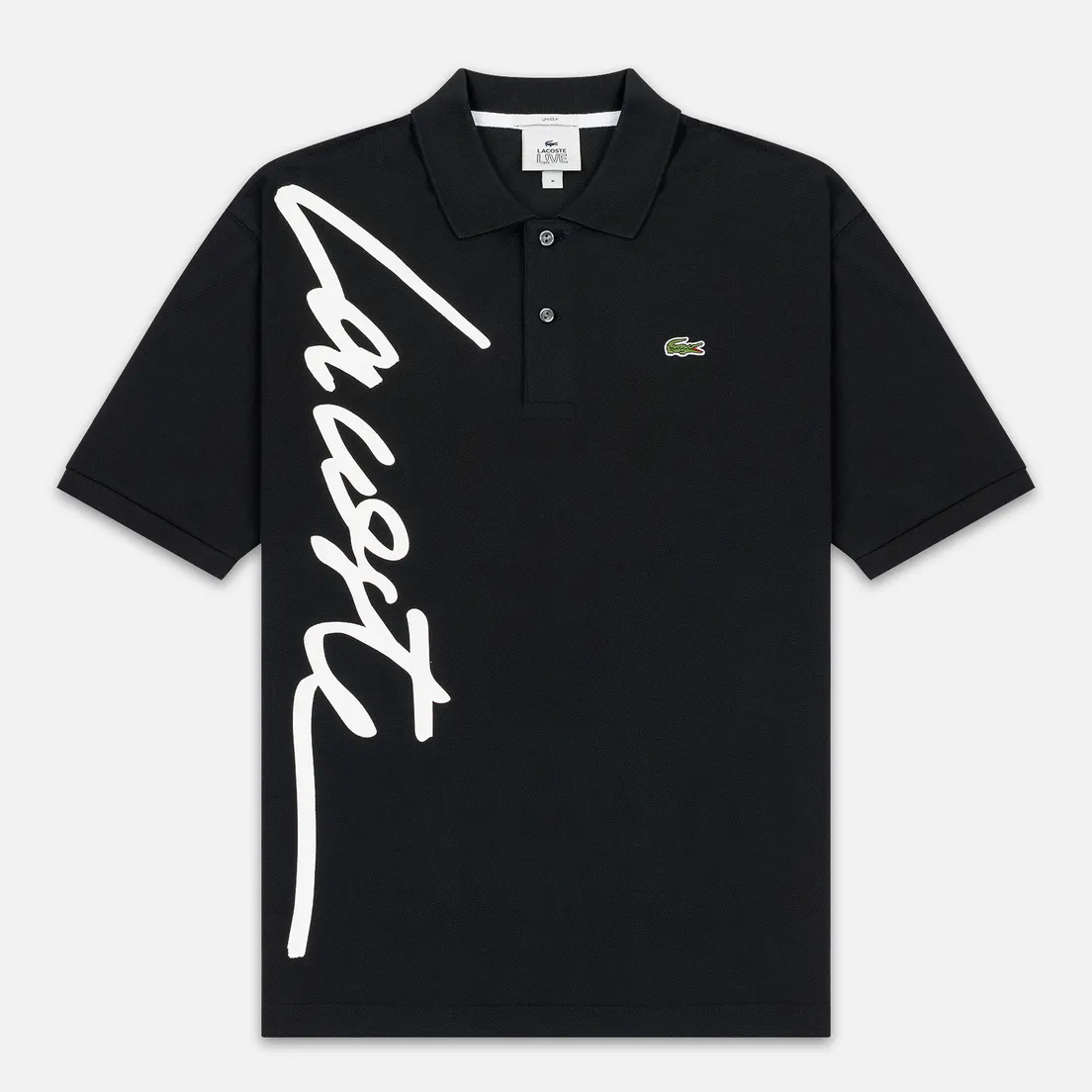 Lacoste Live Мужское поло Loose Fit Signature Cotton Pique