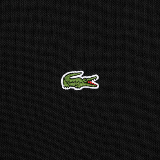 Мужское поло Lacoste Live Loose Fit Signature Cotton Pique Black/White