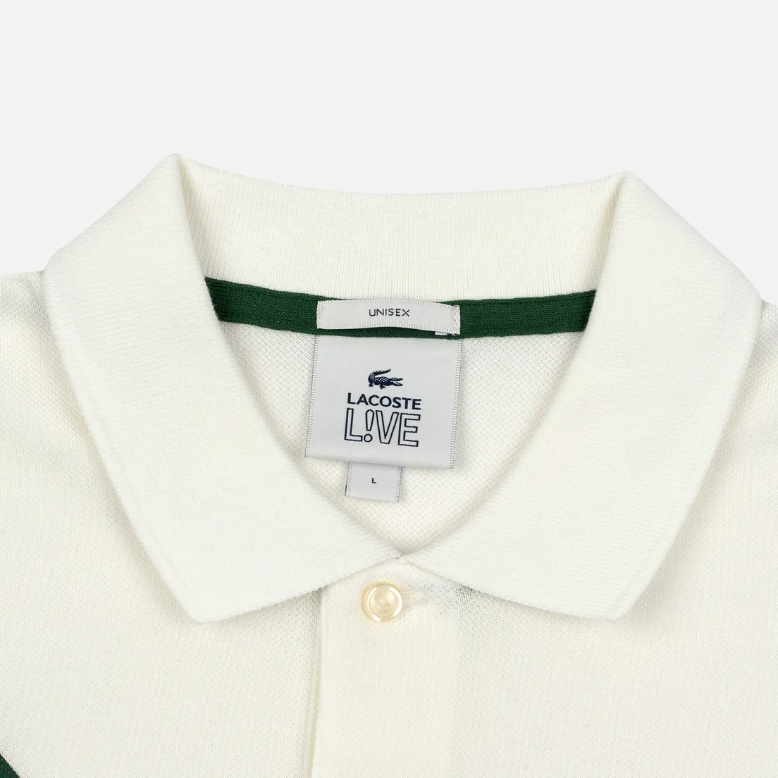 Lacoste Live Мужское поло Loose Fit Signature Cotton Pique