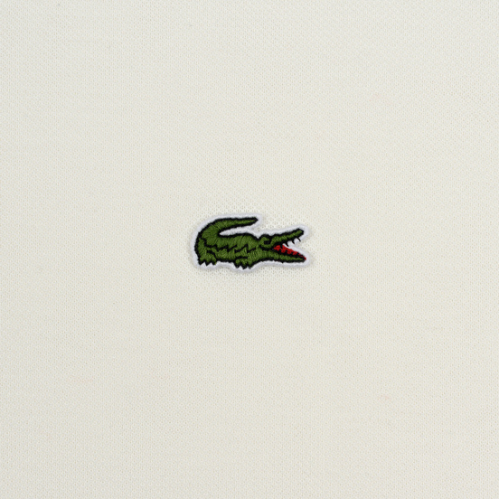 Мужское поло Lacoste Live Loose Fit Signature Cotton Pique White/Green