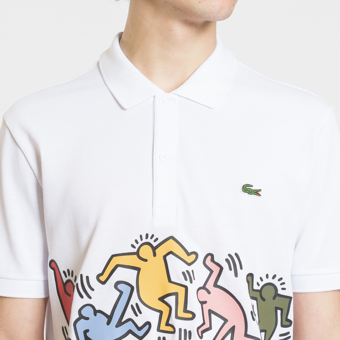 Lacoste Мужское поло x Keith Haring Print Band Regular Fit