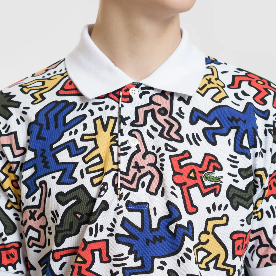 Lacoste Мужское поло x Keith Haring Print Classic Fit