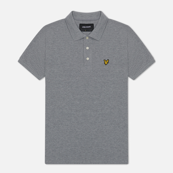 Мужское поло Lyle & Scott Plain Classic Style Mid Grey Marl