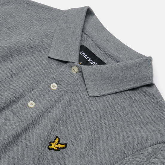 Мужское поло Lyle & Scott Plain Classic Style Mid Grey Marl