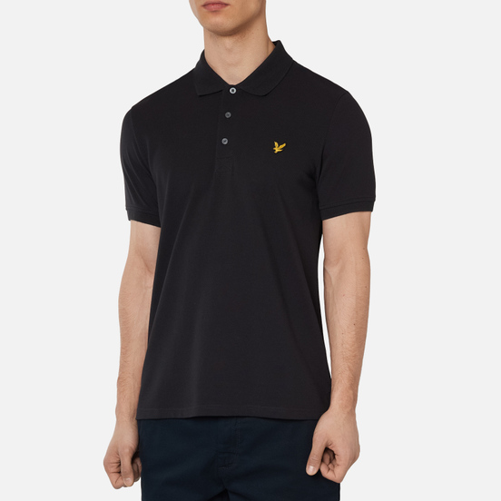Мужское поло Lyle & Scott Plain Classic Style True Black