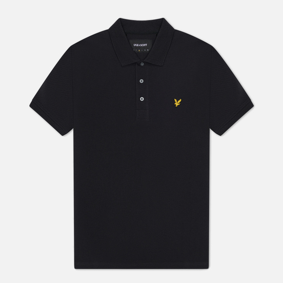 Мужское поло Lyle & Scott Plain Classic Style True Black