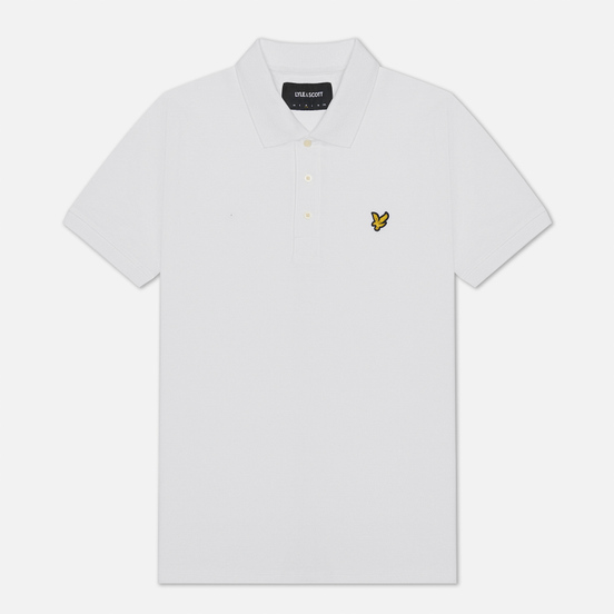 Мужское поло Lyle & Scott Plain Classic Style White