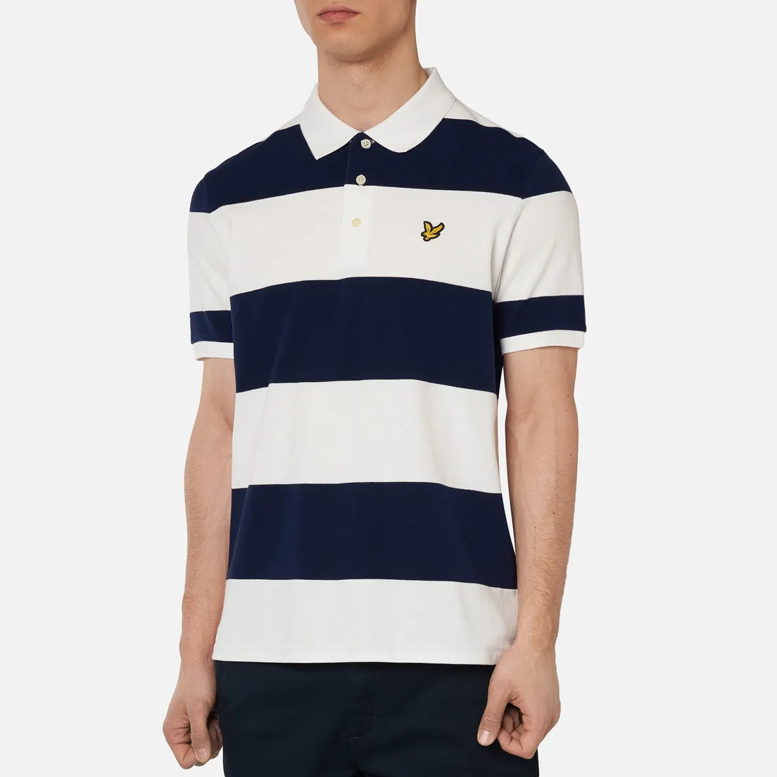 Lyle & Scott Мужское поло Wide Stripe