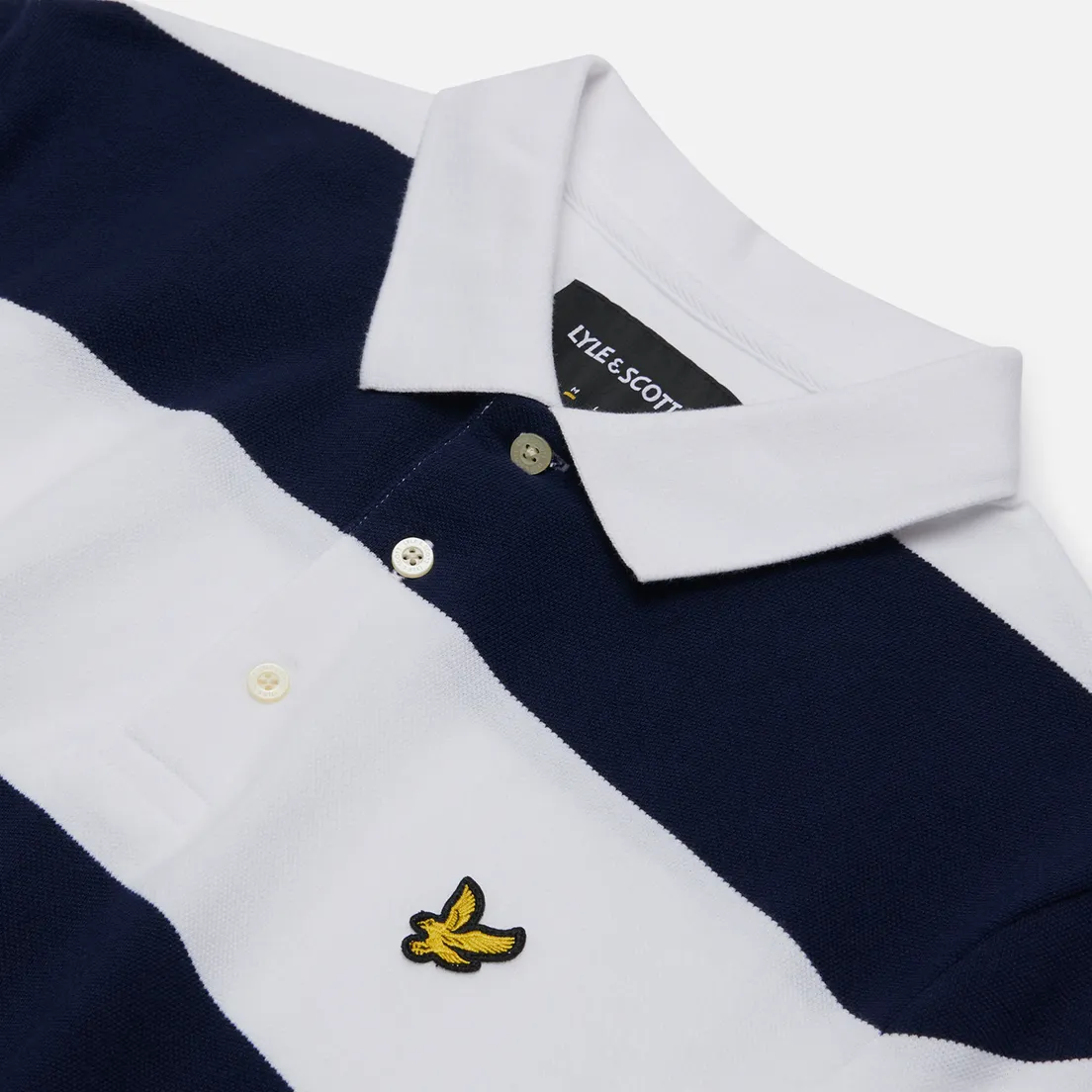 Lyle & Scott Мужское поло Wide Stripe
