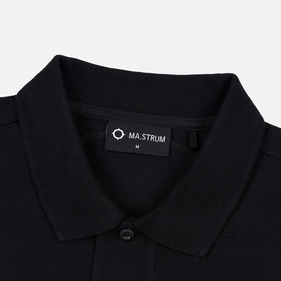Мужское поло MA.Strum Pique Jet Black