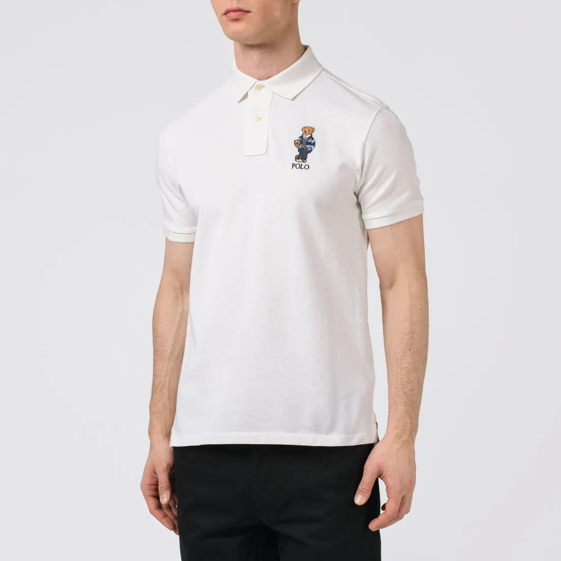 Polo Ralph Lauren Мужское поло Bear Ready Play Football In Polo Style