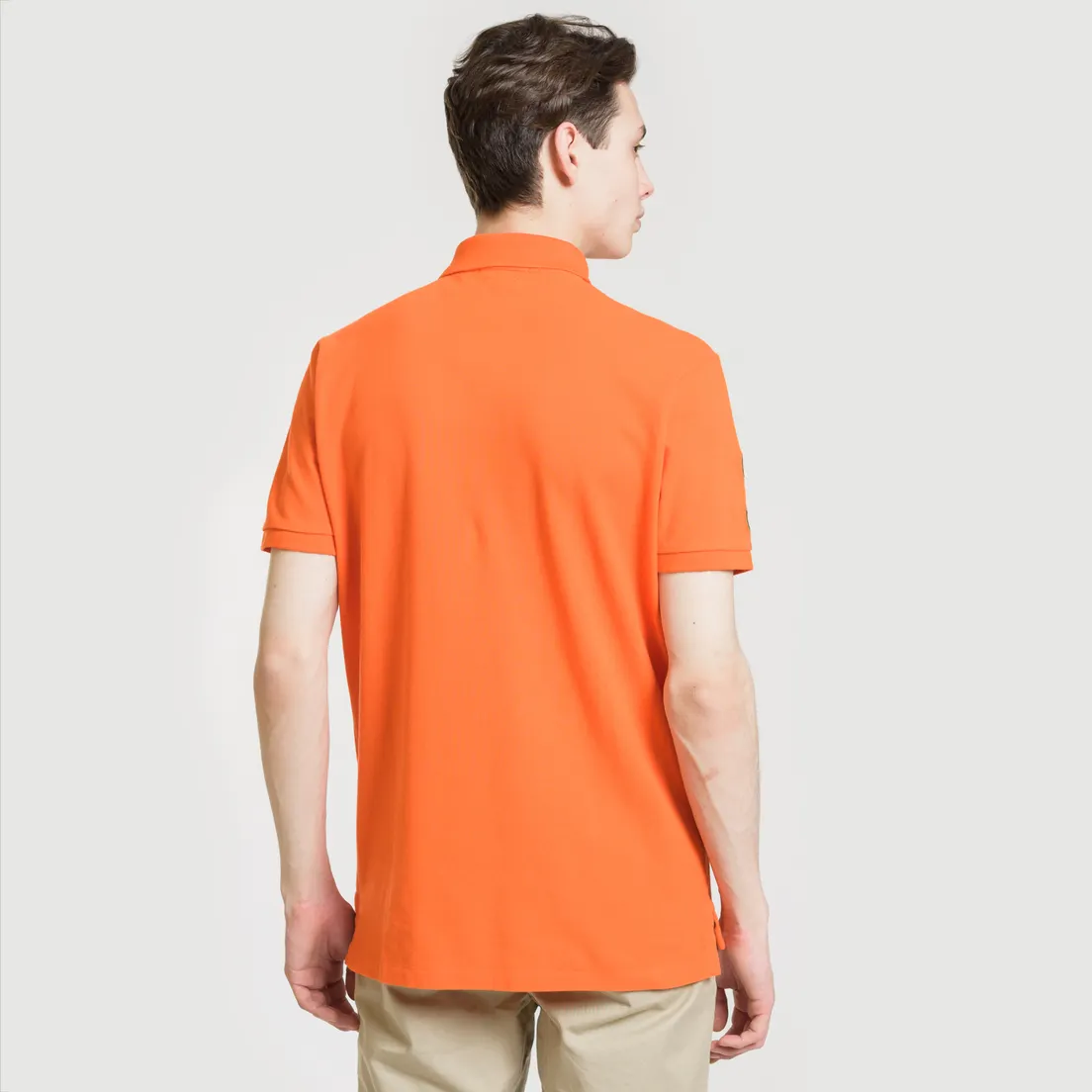 Polo Ralph Lauren Мужское поло Big Logo Embroidered And Patch 3 Custom Slim Fit