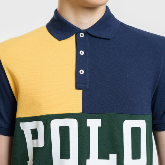 Мужское поло Polo Ralph Lauren Color Block Gold Bugle/Multicolor