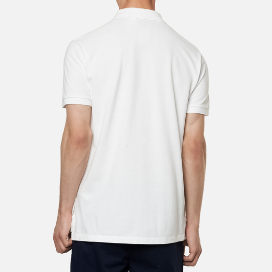 Мужское поло Polo Ralph Lauren Custom Slim Fit Cotton Mesh White
